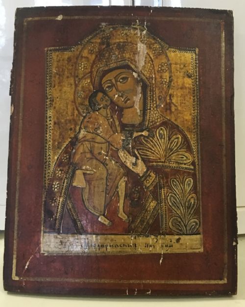 C19th Painted Icon