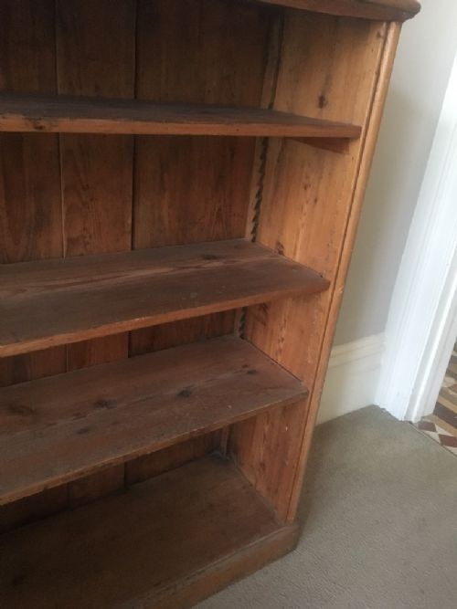 fig 1. c19th stripped pine bookcase