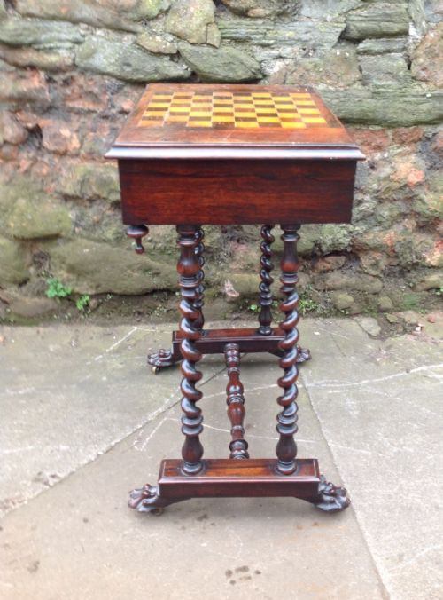 fig 1. C19th Rosewood games table