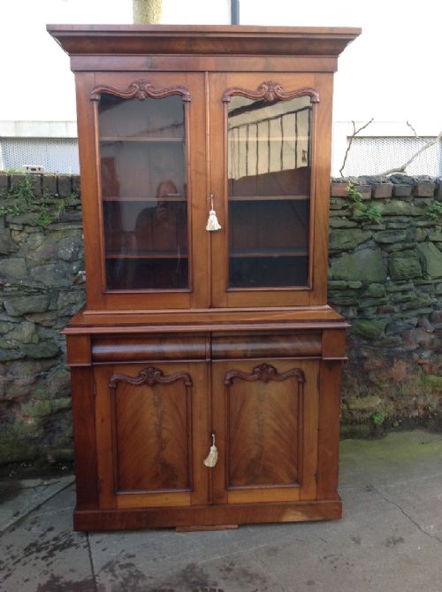 C19th Faded Mahogany Library Bookcase