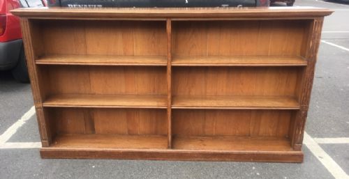 C19th Oak Double Bookcase