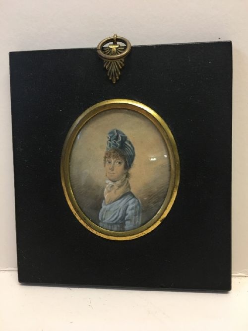 Miniature on Ivory in Frame