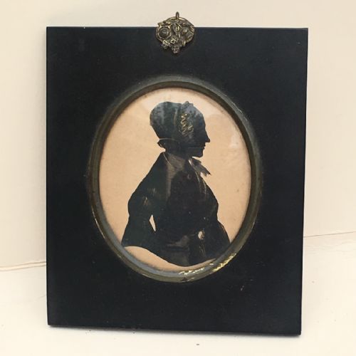 C19th Portrait Miniature Silhouette