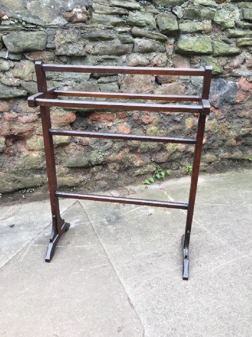 C19th Mahogany  Towel Rail