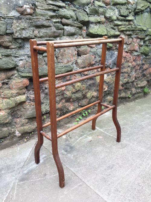 C19th Mahogany Towel Rail