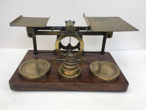 C19th Post Office Set of Postal Scales