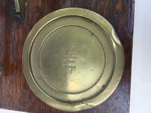fig 1. C19th post office set of postal scales