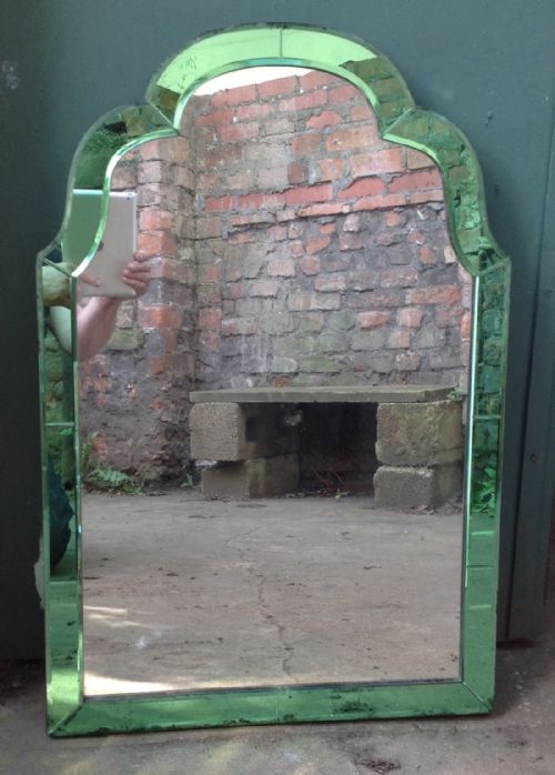 1920s Coloured Glass Mirror