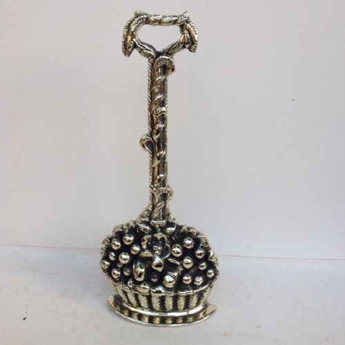 C19th Brass Door Stop