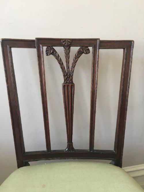 fig 1. C18th pair of Hepplewhite prince of Wales chair