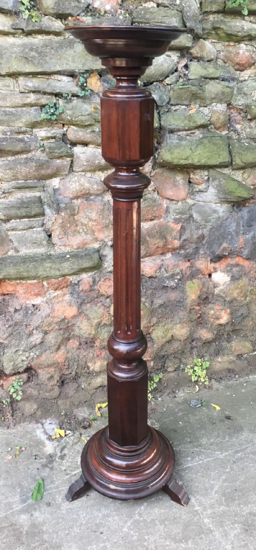 C19th Mahogany Torchere Stand