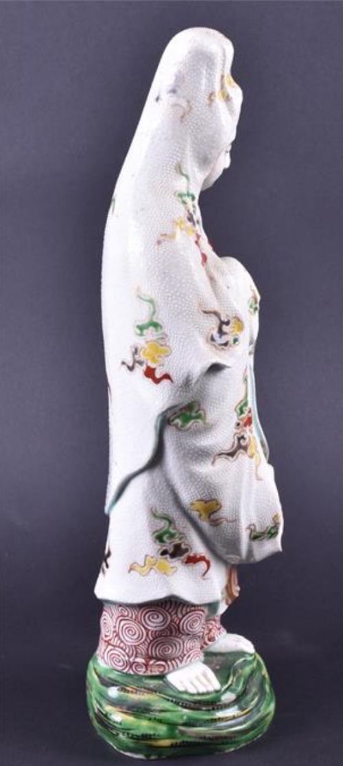 fig 1. A late C19th ceramic figure of Guan Yin