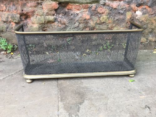 C19th Fender in Brass and Steel Mesh