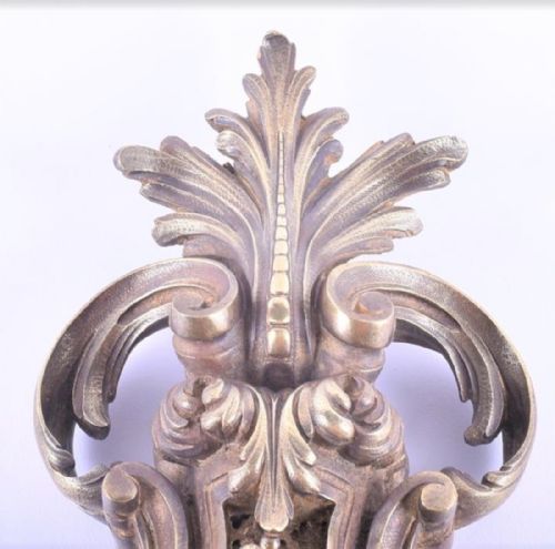 fig 1. A fine C19th bronze cased cartel clock by Raingo Freres