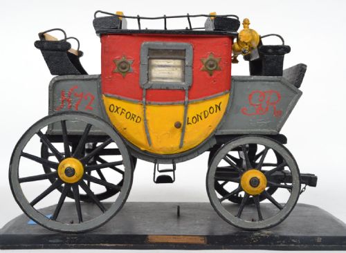 1930s Scratch Built Model of a Georgian Mail Coach.