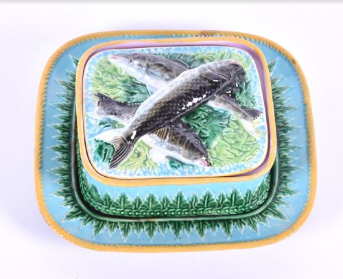 George Jones Majolica Sardine Dish