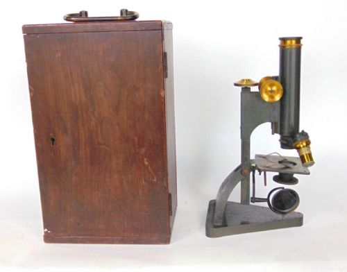 R & J Beck Ltd of London Cased Microscope