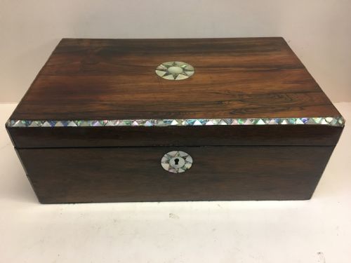 C19th Rosewood Writing Slope