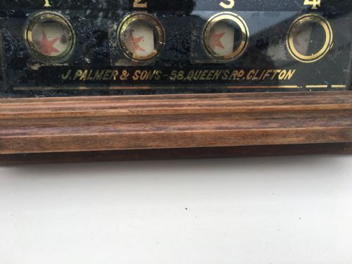fig 1. Edwardian set of servants bell indicators