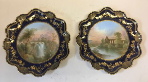 Pair of Cabinet Plates by Aynsley C1875