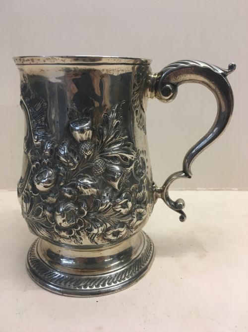 Silver Hall Marked Tankard with Inscription of Bristol Interest