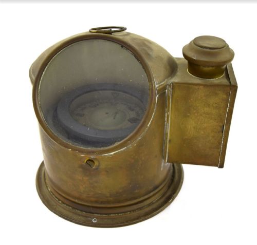 Edwardian Brass  Binnacle and Compass
