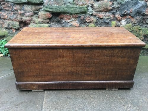C19th Scumble Grained Pine Blanket Box