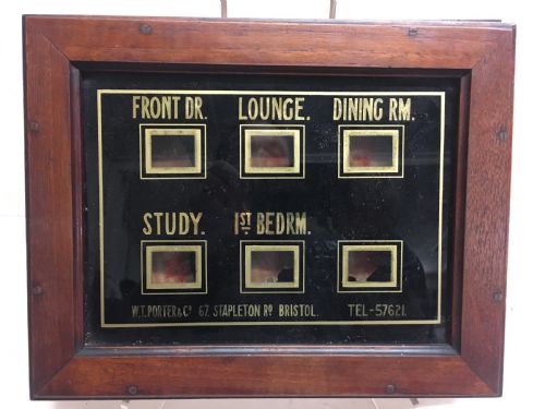 fig 1. Edwardian servants bell box indicators