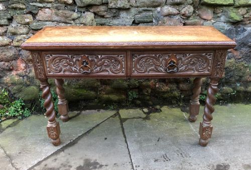C19th Oak Hall Table