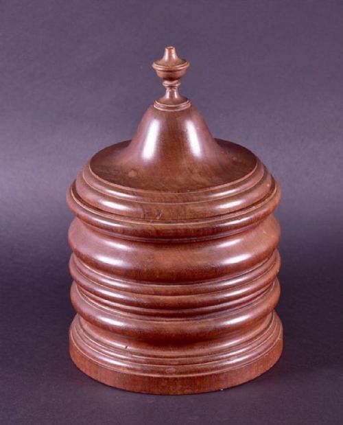 A Large Turned Tobacco Jar