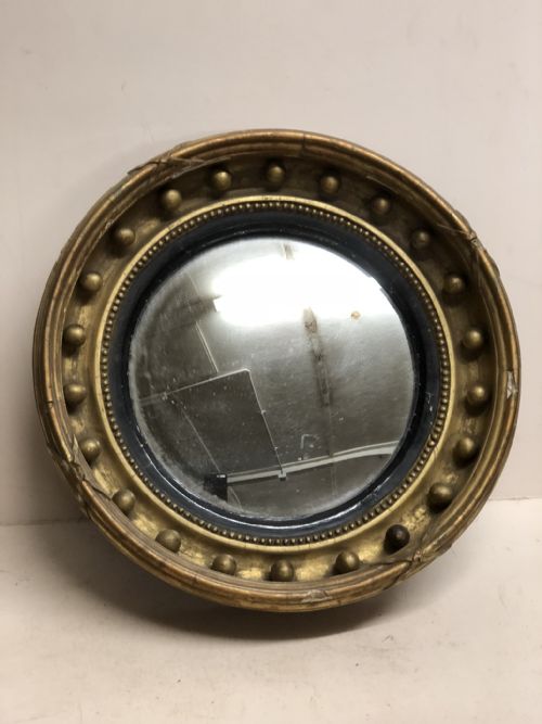 C19th Convex Mirror
