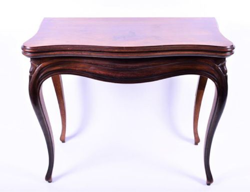 C19th French Kingwood Veneered Card Table