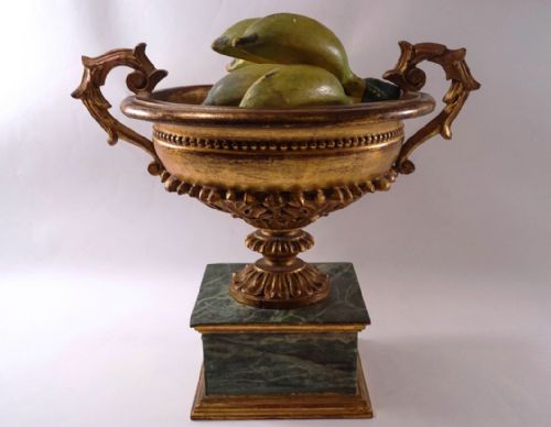 A Decorative Carved Wooden Urn