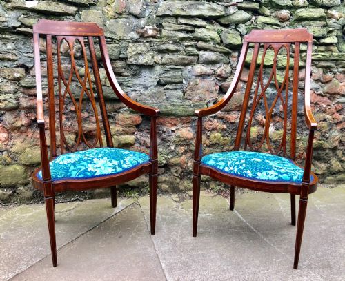 Pair of Edwardian Armchairs
