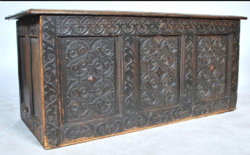 C17th Oak West Country Coffer