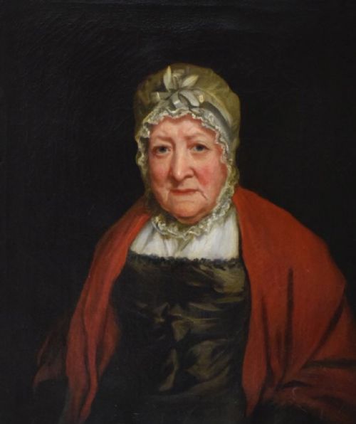 C19th Oil Painting on Canvass of a Woman