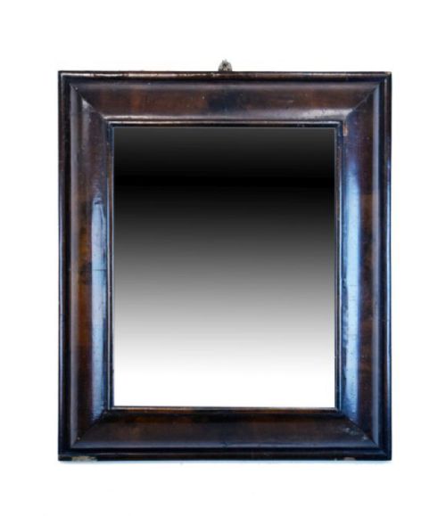 C17th Walnut Cushion Mirror