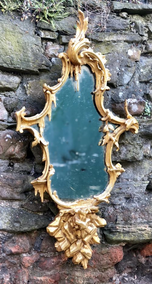 George III Giltwood Carved Chippendale Rococo Wall Mirror