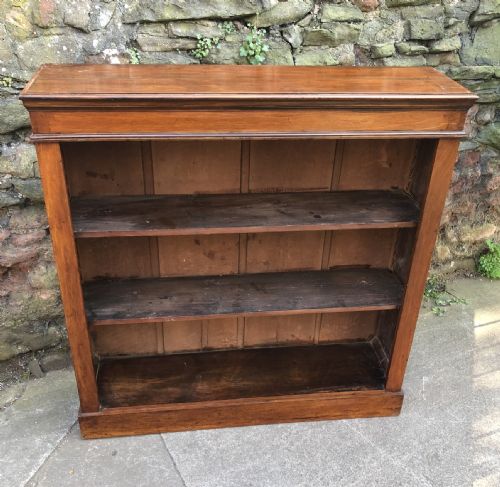 C19th Walnut Veneered Small Bookcase