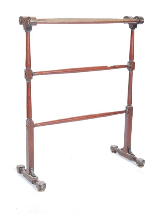 A C19th Century Mahogany Towel Rail
