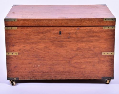 A 19th Century Brass Bound Campaign Box