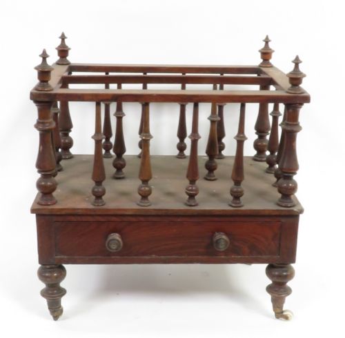 A Victorian Walnut Canterbury