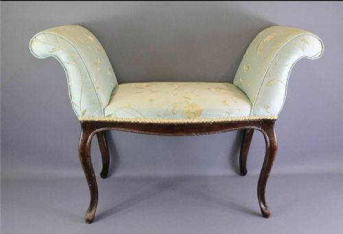 Georgian Silk Covered Window Seat