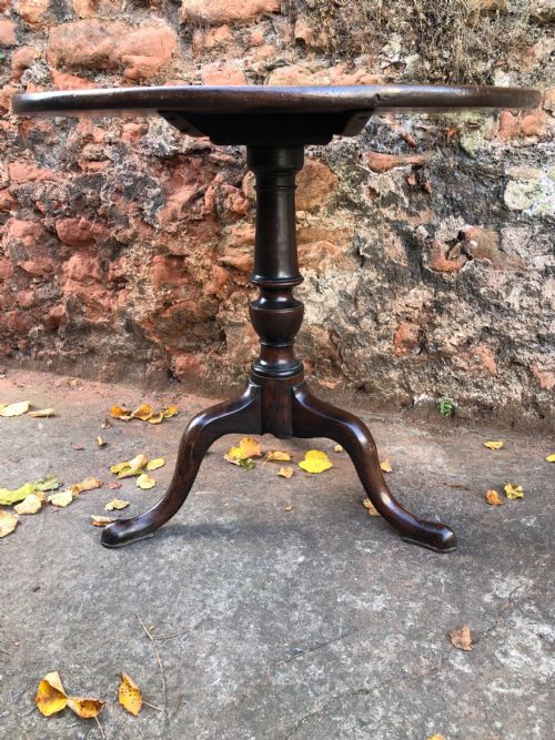 fig 1. C18th Georgian mahogany tripod table