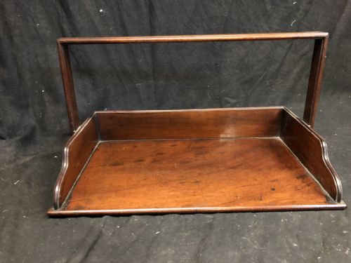Early C19th Mahogany Book Trough