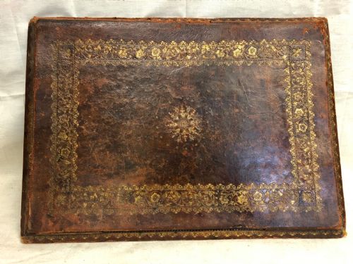 C19th Tooled Leather Desktop Blotter