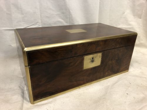 fig 1. Large Walnut writing slope by Parkins & Gotto