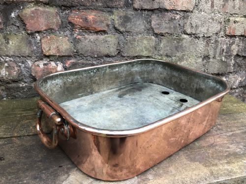 A Heavy Copper Two Handled Steaming Pan by Benham and Froude