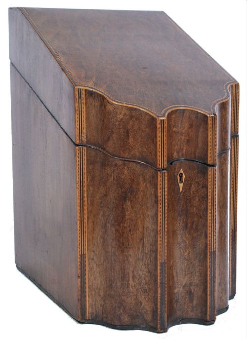 A George III Inlaid Knife Box