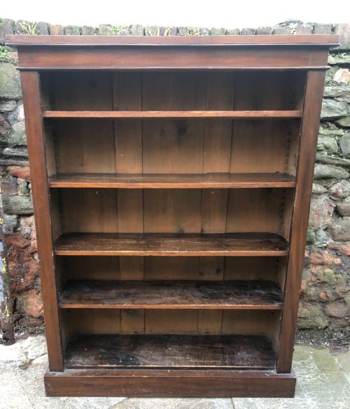 C19th Large Walnut Veneered Bookcase